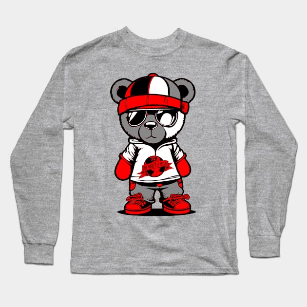 Patchwork the bear Long Sleeve T-Shirt by Trending Customz